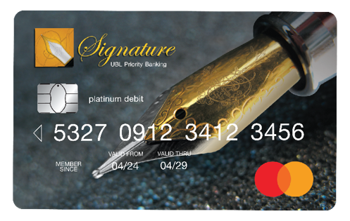 UBL Mastercard Signature Debit Card 