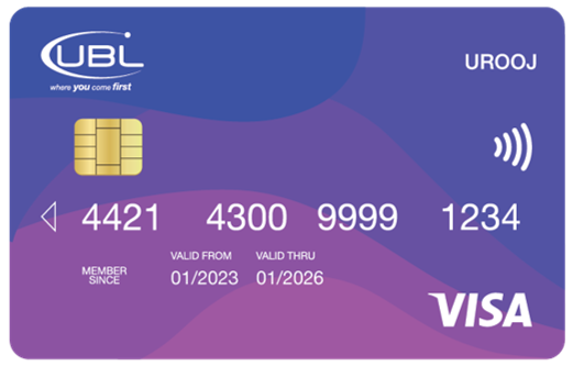 UBL Visa Urooj Debit Card 